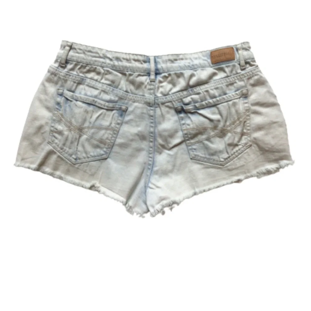 Aeropostale High Waist Shorty Light Distressed Raw Hem 10